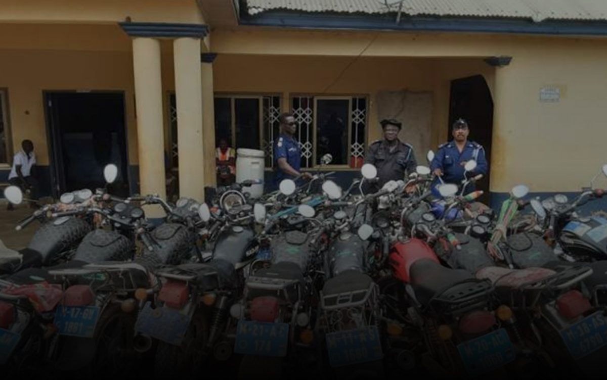 Police arrest over 300 suspected criminals, seize over 700 motorbikes in Ashanti RegionOh