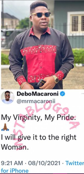 My Virginity Is My Pride, I Will Give It To The Right Money’ — Actor Mr. Macaroni