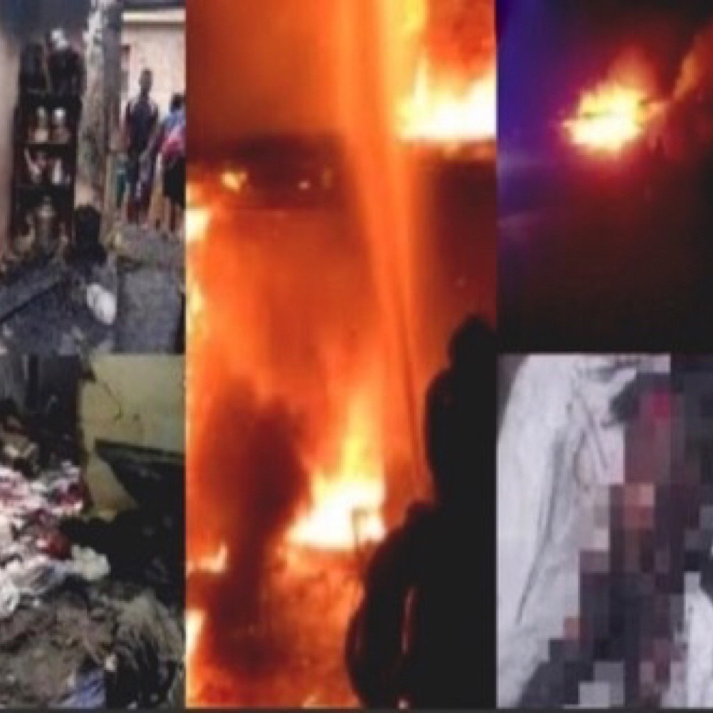 Ashanti Region: Fire guts Compound House, destroys 21 rooms and kɨlls 3-year-old (VIDEO)