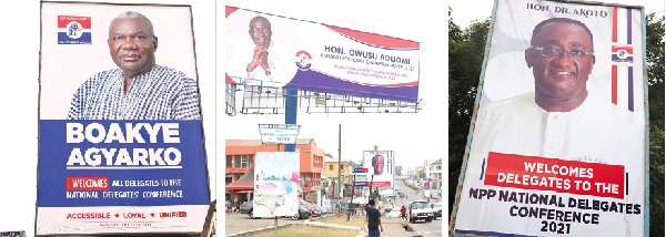 NPP delegates conference: Aspirants’ posters overrun Kumasi