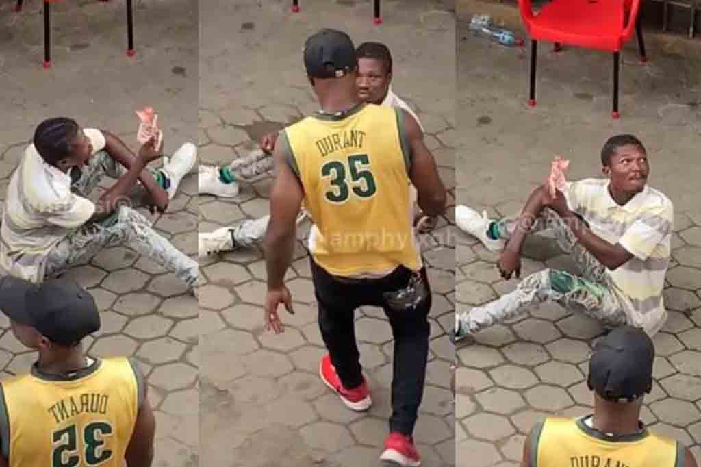 Young Man Flogged In Public After He Was Caught Buying iPhone With Counterfeit At Circle [Video]